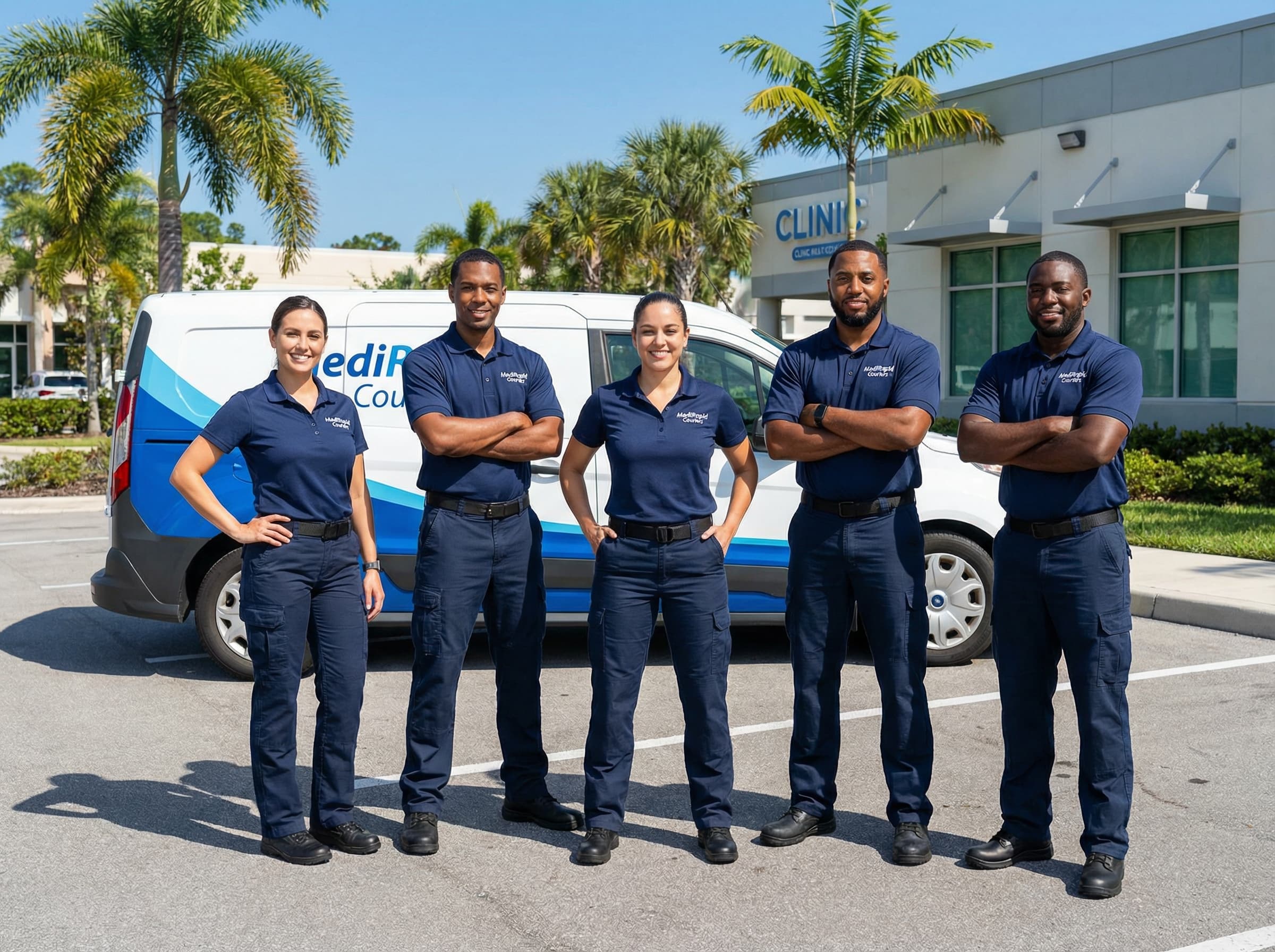 Prime Pulse Logistics team of professional medical couriers